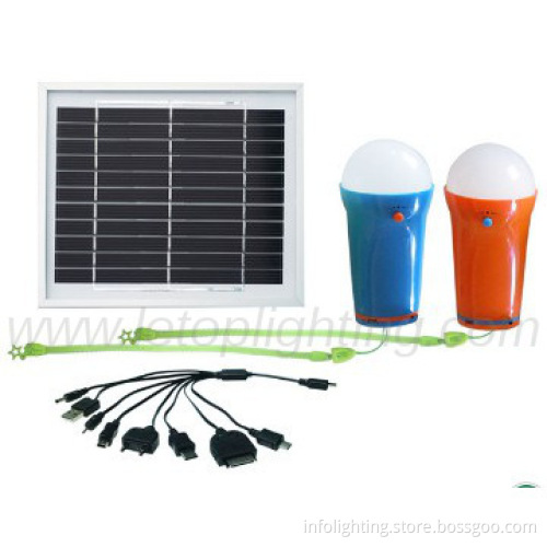 Portable led bulb light with solar panel,mobile charge function